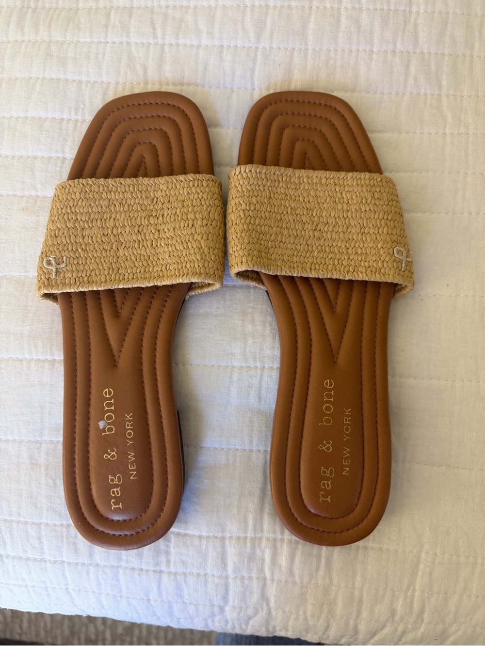 Rag & Bone Raffia slide